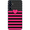 Polka Dots and Stripes Heart in Pink Galaxy A35 5G Skin